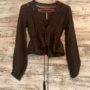 Free people small cropped long sleeve